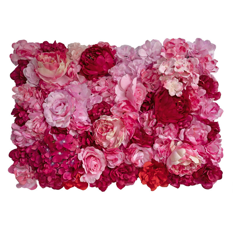 163213-hdkv5t.jpg Panneau mural de fleurs artificielles, roses, décoration, 60 x 40 cm – Image 2