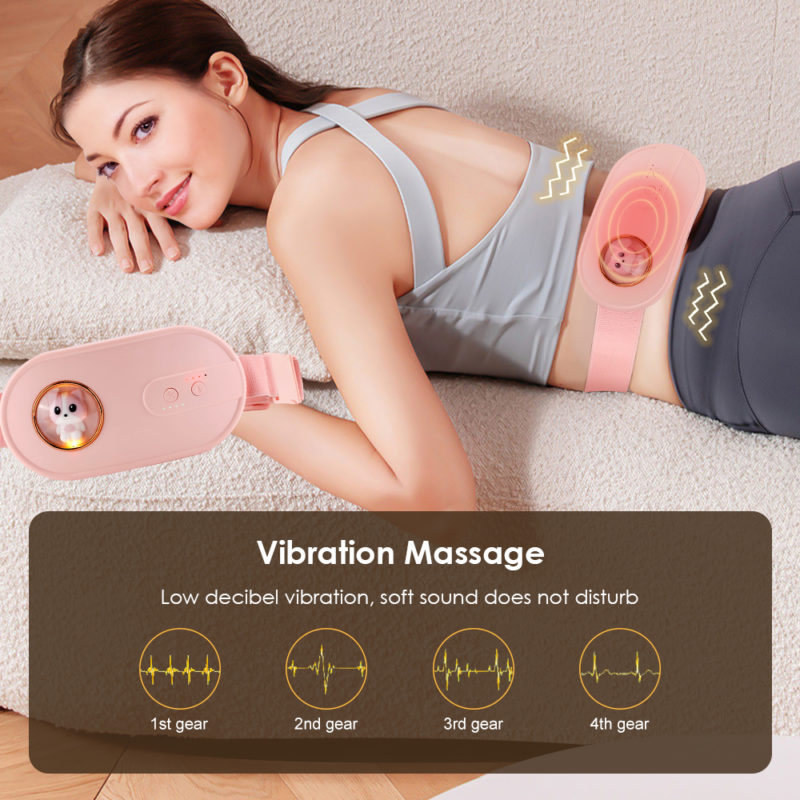 163294-mntx32.jpg Ceinture chauffante électrique, masseur abdominal vibrant, crampes menstruelles – Image 2
