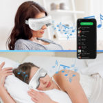 Masseur oculaire avec vibration, chauffant, Bluetooth, musique, pression d'air, pliable – Image 2