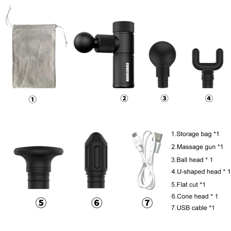 Pistolet de massage électrique High Dead, BS200SE, relaxation musculaire profonde, fitness – Image 6