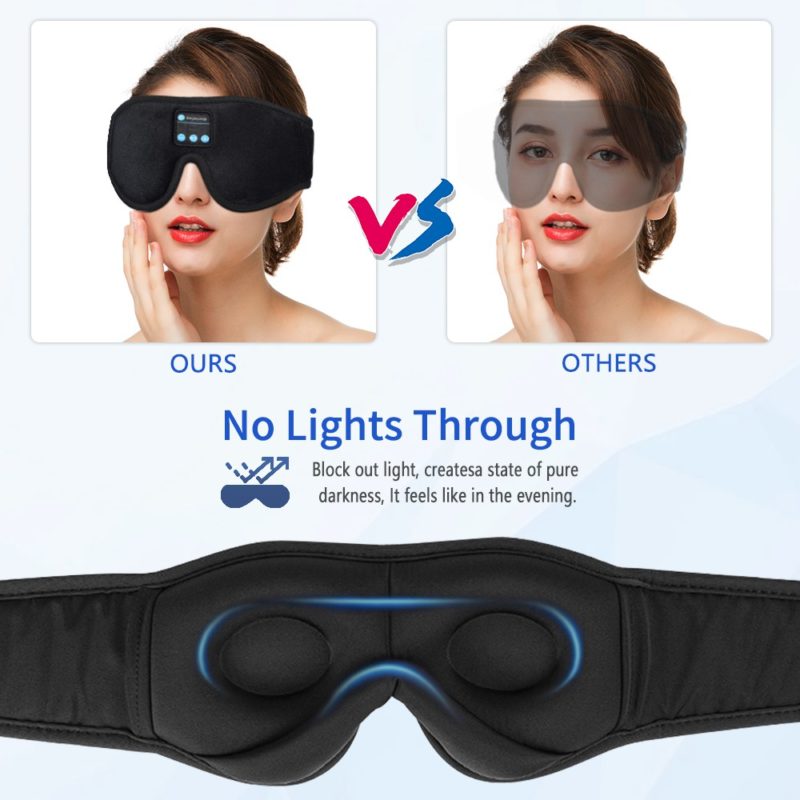 Masque de sommeil pour le confort des yeux, appel Bluetooth, musique 3D, 10 heures d'autonomie – Image 6