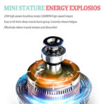 Mini pistolet de massage électrique portable, relaxation profonde des muscles, 4 têtes de massage – Image 5