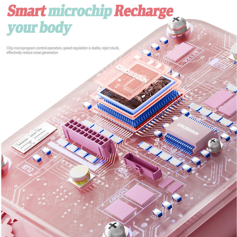 Mini pistolet de massage électrique portable, relaxation profonde des muscles, 4 têtes de massage – Image 7