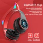 Casque audio sans fil pour enfant, Bluetooth avec microphone, clignotant RVB – Image 4