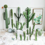 Cactus artificiel en mousse, plante du désert, succulente, 32 à 60 cm – Image 2