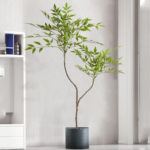 Plante artificielle, grande branche avec feuilles, décoration, 110 cm