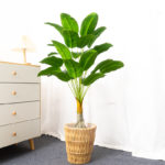 Bananier artificiel, grande plante tropicale, 18 à 24 feuilles, 90 à 100 cm – Image 5