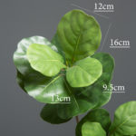 Branche de Ficus Lyrata artificielle, grandes feuilles, 103 cm – Image 6