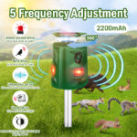 Répulsif solaire ultrasonique pour animaux, étanche, dissuasif, 8 à 10 m – Image 2