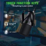 Microphone dynamique USB/XLR pour podcast, diffusion en direct, voix, voix off, Gaming, Plug & Play – Image 5