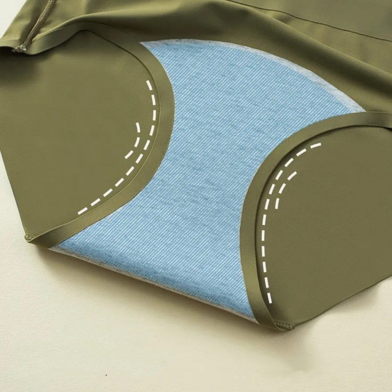 Lot de 3 culottes menstruelles en soie glacée, sous-vêtement antifuite, absorbe une petite quantité – Image 3