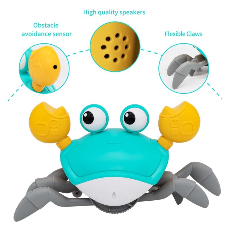 164470-tzqxzm.jpg Crabe rompant, jouet pour bébé, attrape-moi avec musique, multisensoriel, éducatif et interactif – Image 4