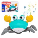 Crabe rompant, jouet pour bébé, attrape-moi avec musique, multisensoriel, éducatif et interactif