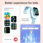 Montre connectée pour enfant, carte SIM 4G, localisation GPS, LBS, WIFI, étanche IP67, appel vidéo, SOS – Image 5