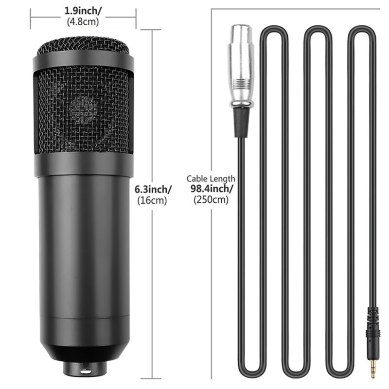 Microphone à condensateur pour studio, radio et broadcasting – Image 4