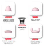 Mini pistolet de massage électrique portable, relaxation profonde des muscles, 4 têtes de massage – Image 8