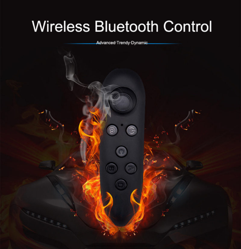 S9b81a1017b4d42ef8237d2bfa1ae9a35P Casque de réalité virtuelle 3D VR, visionneuse intelligente pour téléphone portable, avec télécommande – Image 9