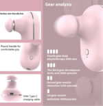 Mini pistolet de massage électrique portable, relaxation profonde des muscles, 4 têtes de massage – Image 4