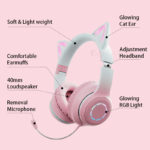 Casque de jeu sans fil avec microphone, Bluetooth 5.1, suppression active du bruit – Image 8