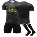 Ensemble maillot, short et chaussette de football pour enfant, Mbappé, Neymar, Messi, confortable et respirant – Image 4
