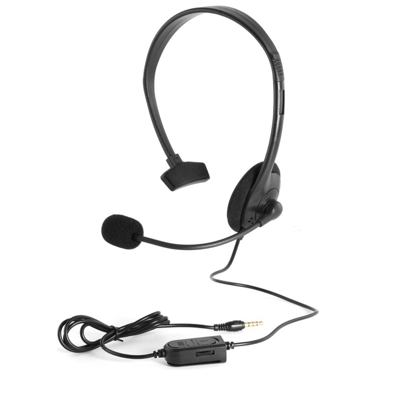 Casque audio filaire avec microphone, anti-bruit, à une oreille, pour centre d’appels – Image 1