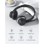 Casque audio sans fil avec microphone 2 en 1, anti-bruit CVC 8.0, Bluetooth 5.0, pour centre d’appels – Image 6
