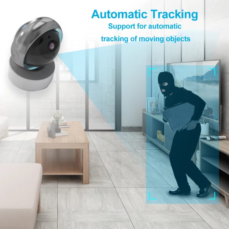 Caméra de surveillance intérieure PTZ IP, WiFi, 1080P, dispositif de sécurité sans fil avec vision nocturne P2P, Smart Life – Image 2