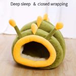Niche tunnel en peluche pour chat et chien, chaude et respirante – Image 5