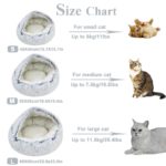 Niche panier en peluche longue, pour chat et chien, 40 à 60 cm – Image 3