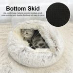 Niche panier en peluche longue, pour chat et chien, 40 à 60 cm – Image 5