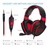 Casque de jeu avec micro, AH28, isolation acoustique, Bass Surround, son immersif – Image 6