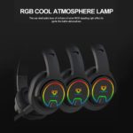 Casque de jeu sans fil avec réduction du bruit, MPOW, Bluetooth 5.0, Surround 7.1, éclairage RVB – Image 6