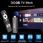 TV Stick Android 12, DQ06, 8K, RAM 4 GB DDR3, stockage 32 GB eMMC – Image 2