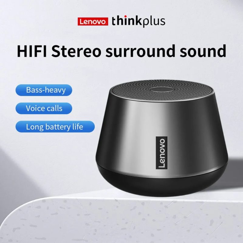Enceinte Bluetooth sans fil portable, Lenovo K3 Pro, son stéréo, caisson de basse, avec microphone – Image 5
