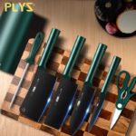 Ensemble de couteaux de cuisine en acier inoxydable 5CR13MOV, 8 pièces, antirouille et résistant à l'usure – Image 3
