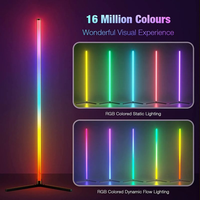 166196-7mugkd.jpg Lampadaire RVB connecté, 16 millions de couleurs, de 40 a 150 cm – Image 2
