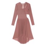 Robe de danse lyrique moderne, manches longues, paillettes, maille transparente, justaucorps – Image 4