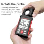 Luxmètre HT603, 200'000 Lux, compteur de lumière avec mesure d'humidité et température ambiante – Image 4