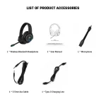 Casque de jeu sans fil avec réduction du bruit, MPOW, Bluetooth 5.0, Surround 7.1, éclairage RVB – Image 7