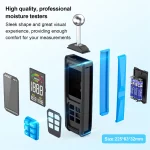 Humidimètre numérique WM710A, non destructif, pour bois, ciment et plâtre, mesure d'humidité – Image 9