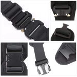 Ensemble de harnais, laisse, vêtement et accessoires tactiques en nylon, pour chien, 6 pièces – Image 5