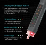Testeur de tension JM-G2704, alarme sonore et visuelle – Image 10