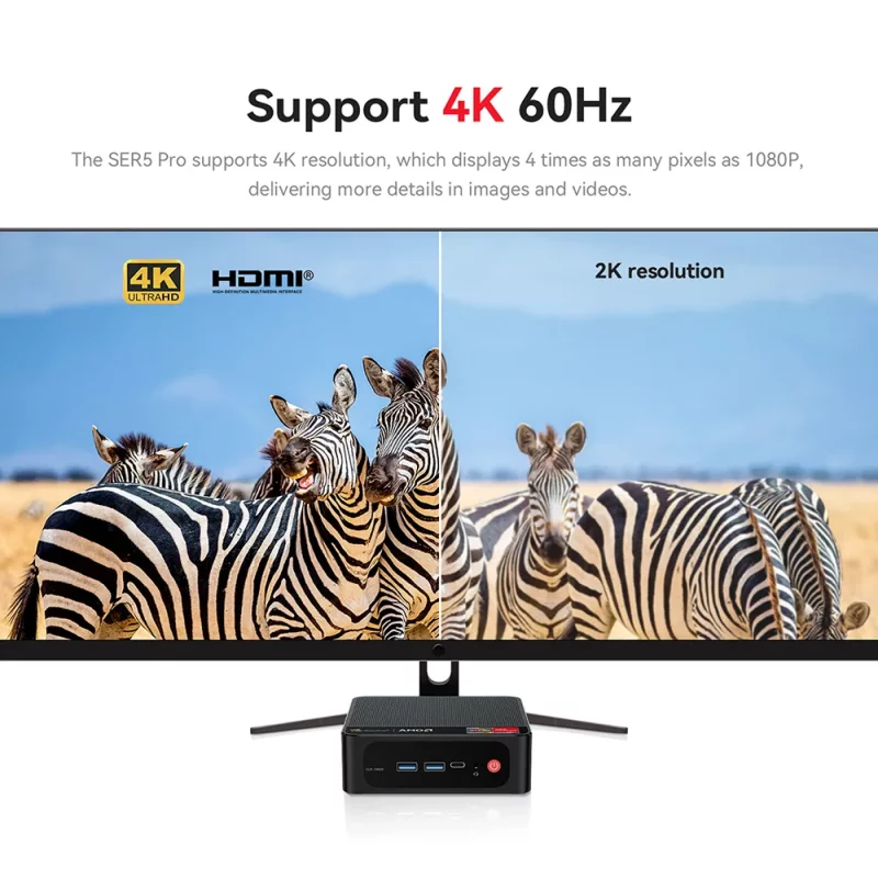 Mini PC AMD Ryzen 7 5700U, BT 5.2, WiFi 6, 16 Go RAM DDR4, 500 Go SSD NVMe, Windows 11 – Image 5