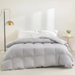 Duvet en plumes d'oie, couverture en duvet blanc, 100% coton égyptien, 4 saisons – Image 3