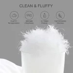 Duvet en plumes d'oie, couverture en duvet blanc, 100% coton égyptien, 4 saisons – Image 7