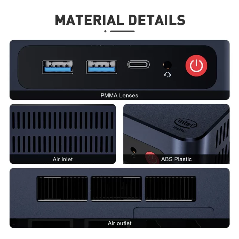 Mini PC Intel Core N5105 Jasper Lake, WiFi 5, BT 4.0, RAM DDR4, SSD M.2 NVMe, Windows 11 – Image 12