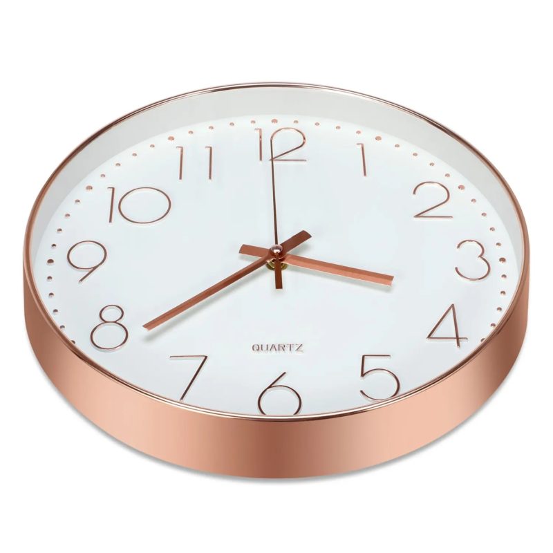 Horloge murale ronde à Quartz, design moderne, diamètre 20 cm – Image 2