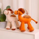 Peluche de chameau mignon, doux et moelleux, 25 cm