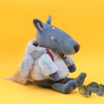 Peluche de p'tit loup et mouton mignon, avec vêtement doux et moelleux, 30 cm – Image 6