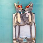 Peluche géante de loup, les yeux d'amour, de 65 à 120 cm – Image 3